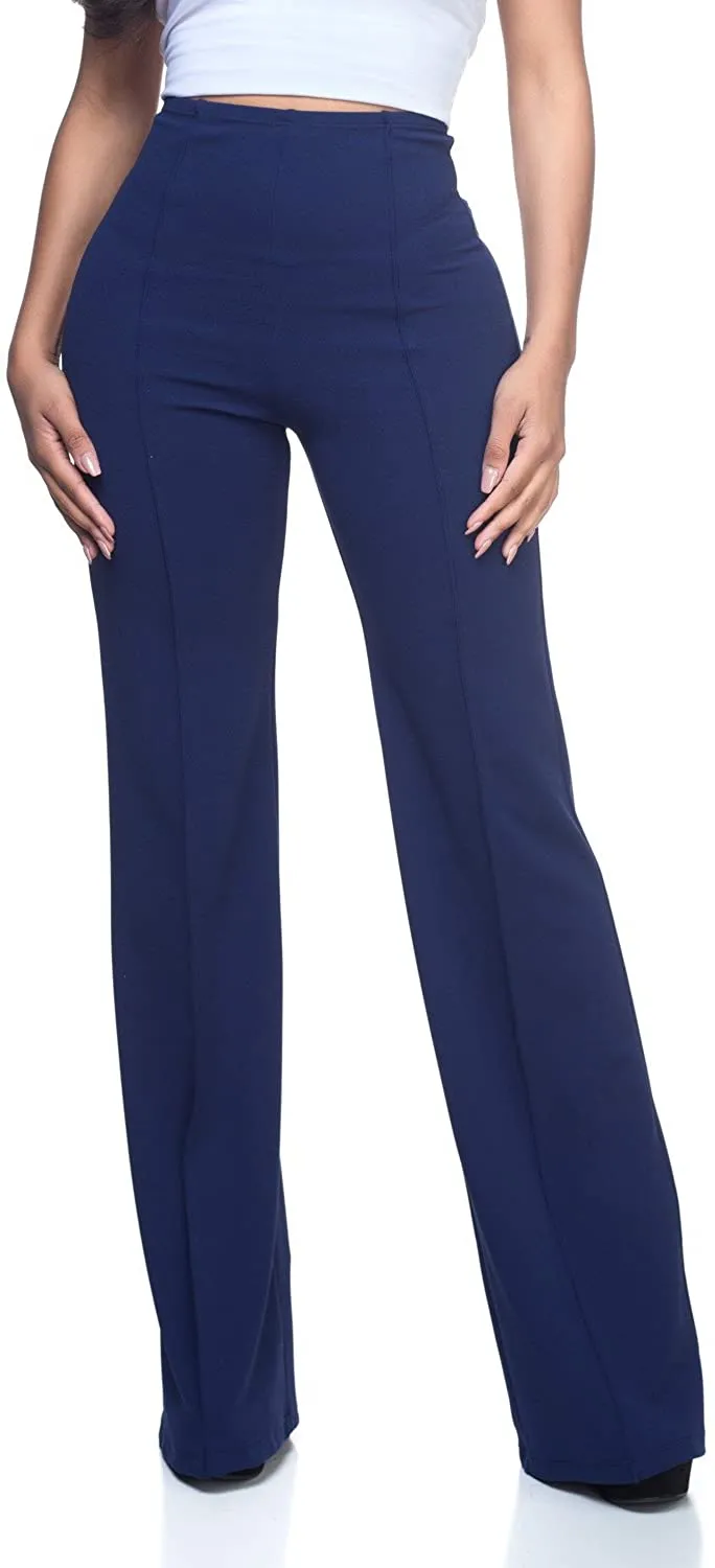 High Waist Purple Dress Pants