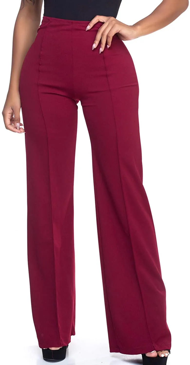 High Waist Purple Dress Pants