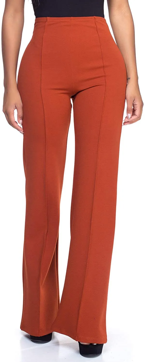 High Waist Purple Dress Pants
