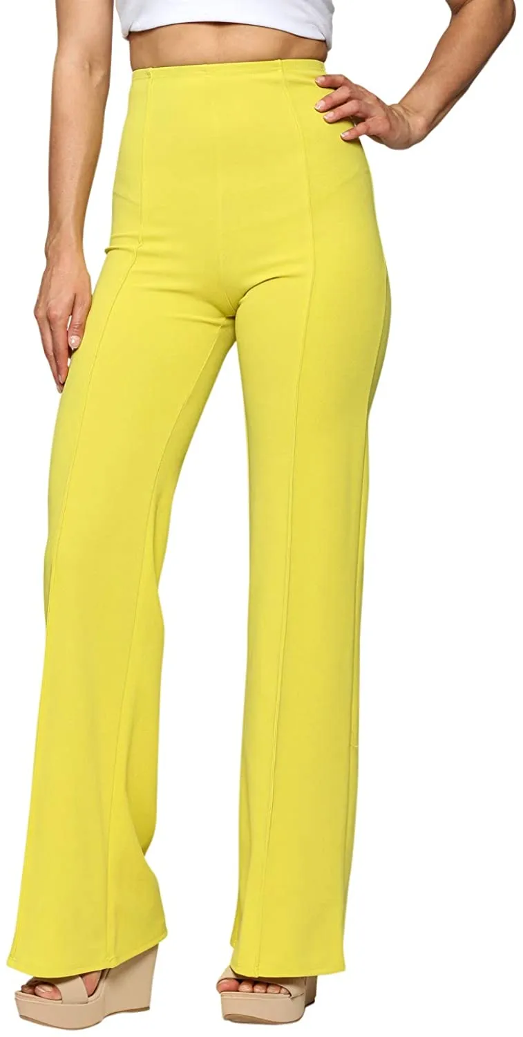 High Waist Purple Dress Pants