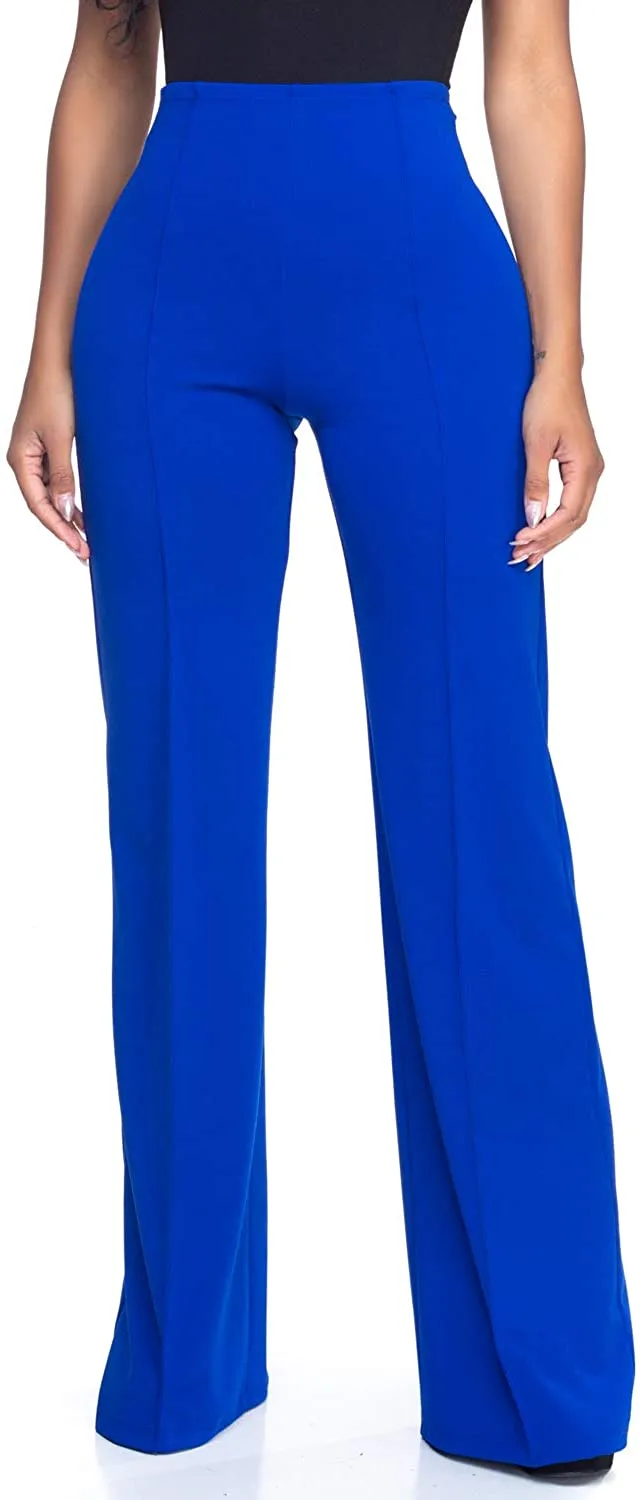 High Waist Purple Dress Pants