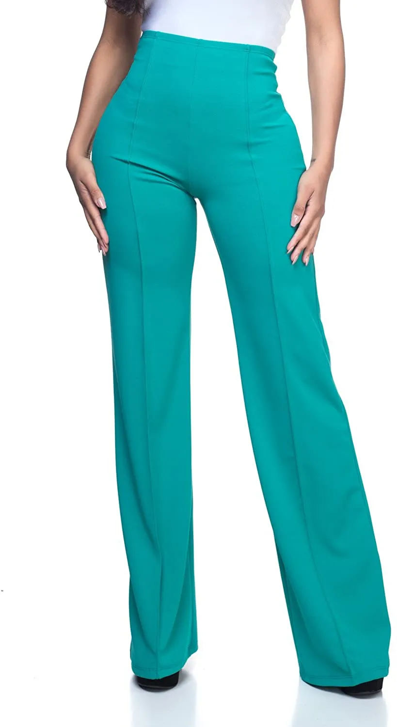 High Waist Purple Dress Pants