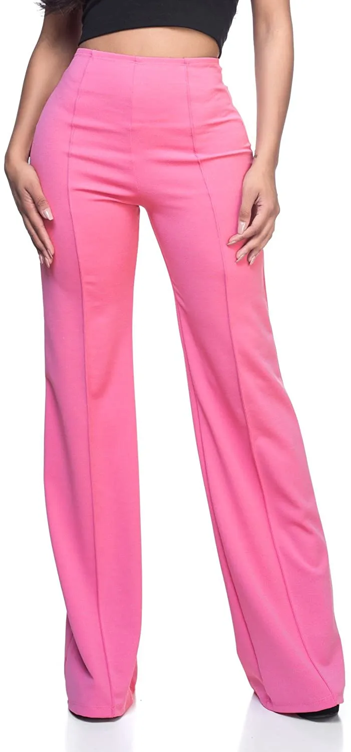 High Waist Purple Dress Pants