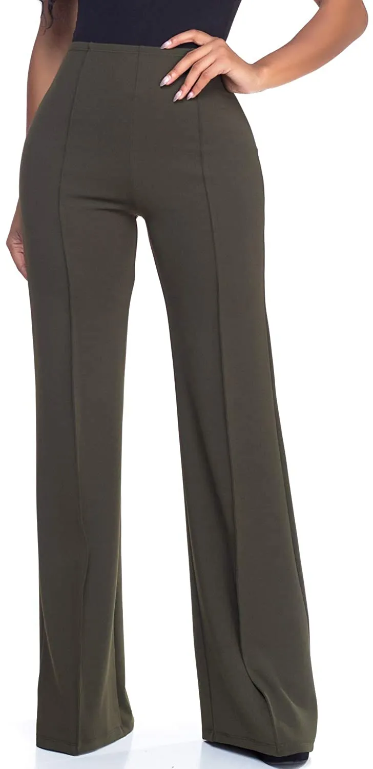 High Waist Purple Dress Pants