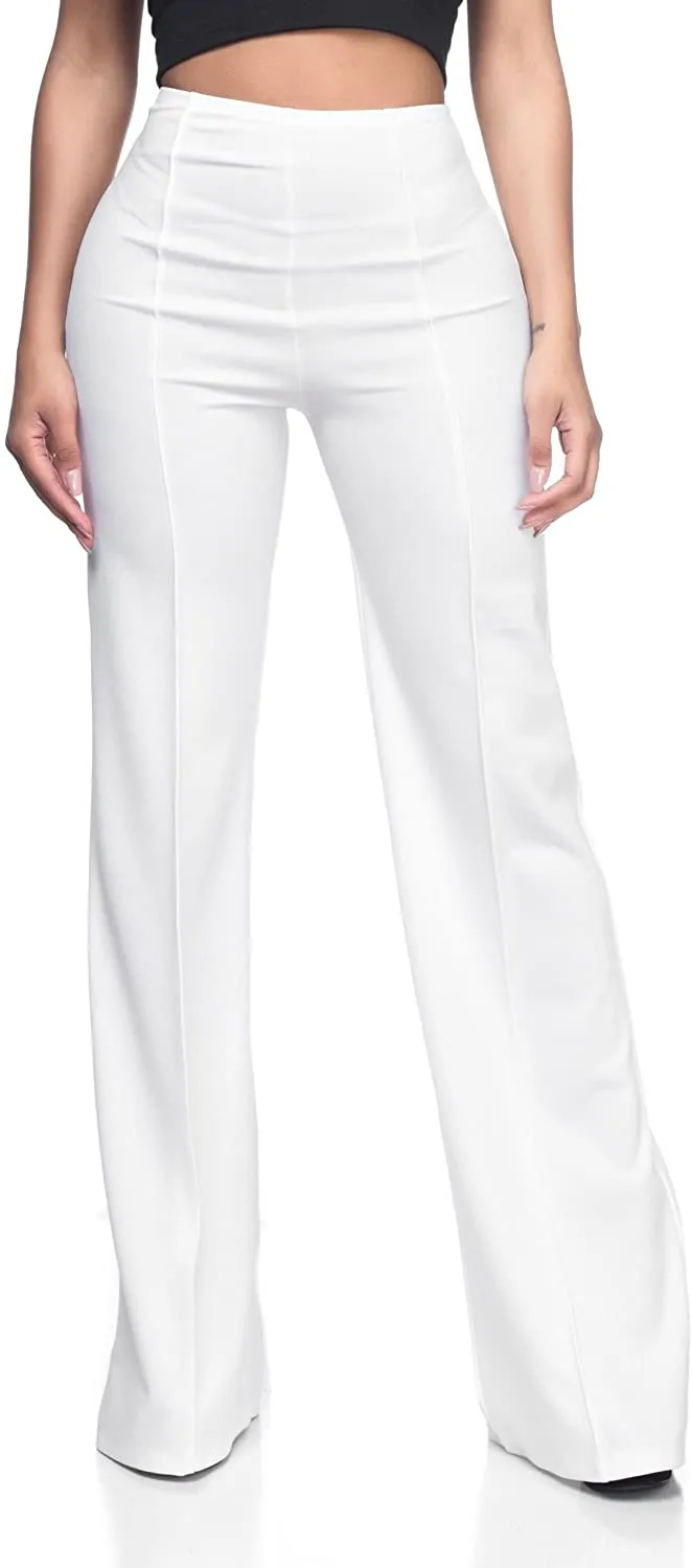 High Waist Purple Dress Pants