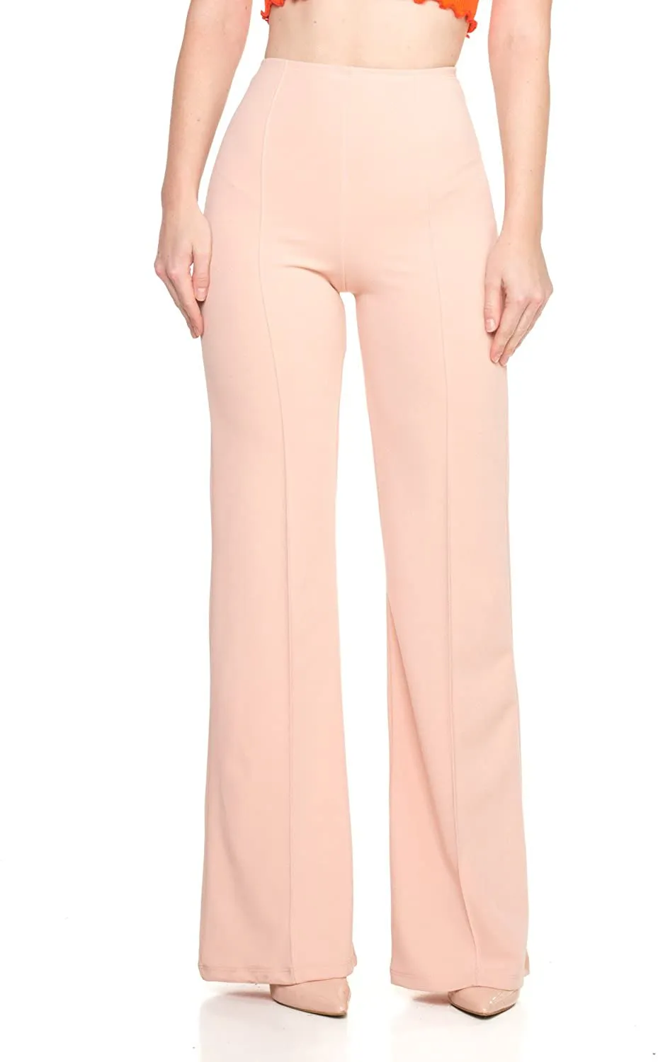 High Waist Purple Dress Pants