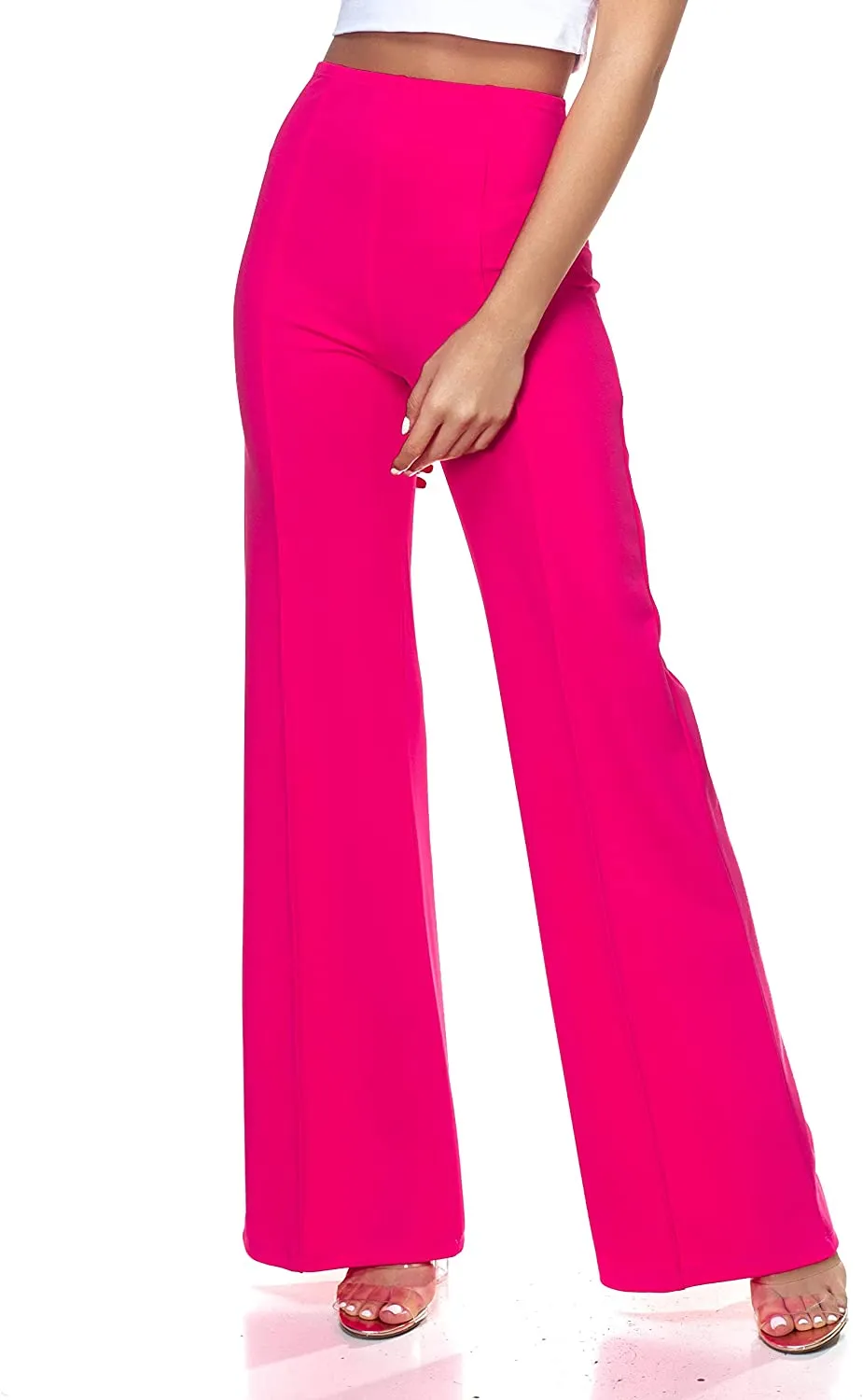 High Waist Purple Dress Pants