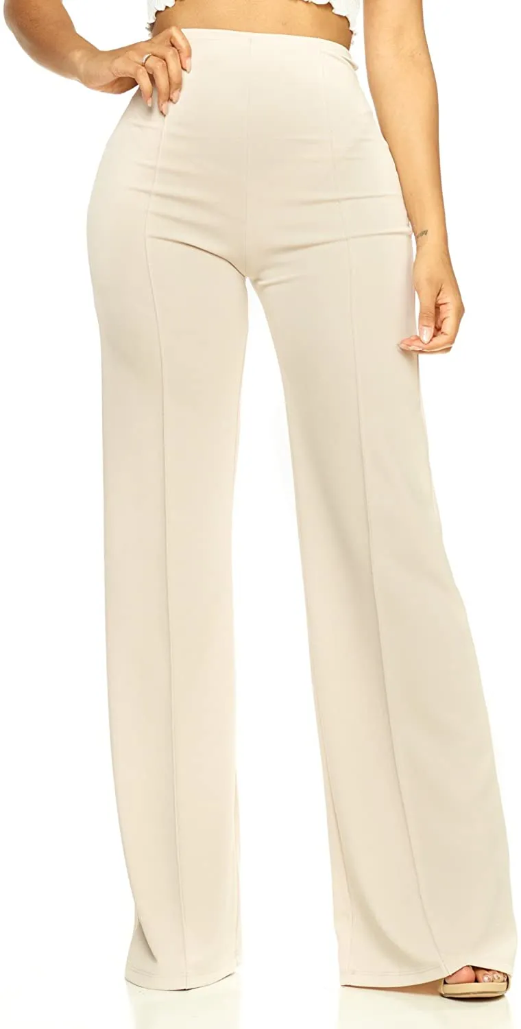 High Waist Purple Dress Pants