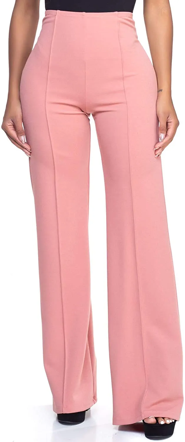 High Waist Purple Dress Pants