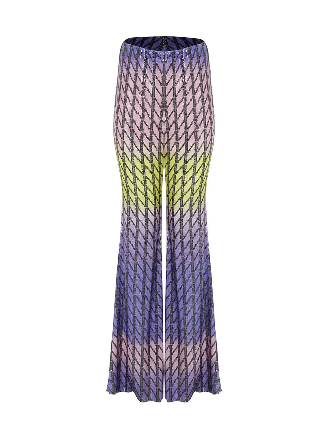 High waist sequined