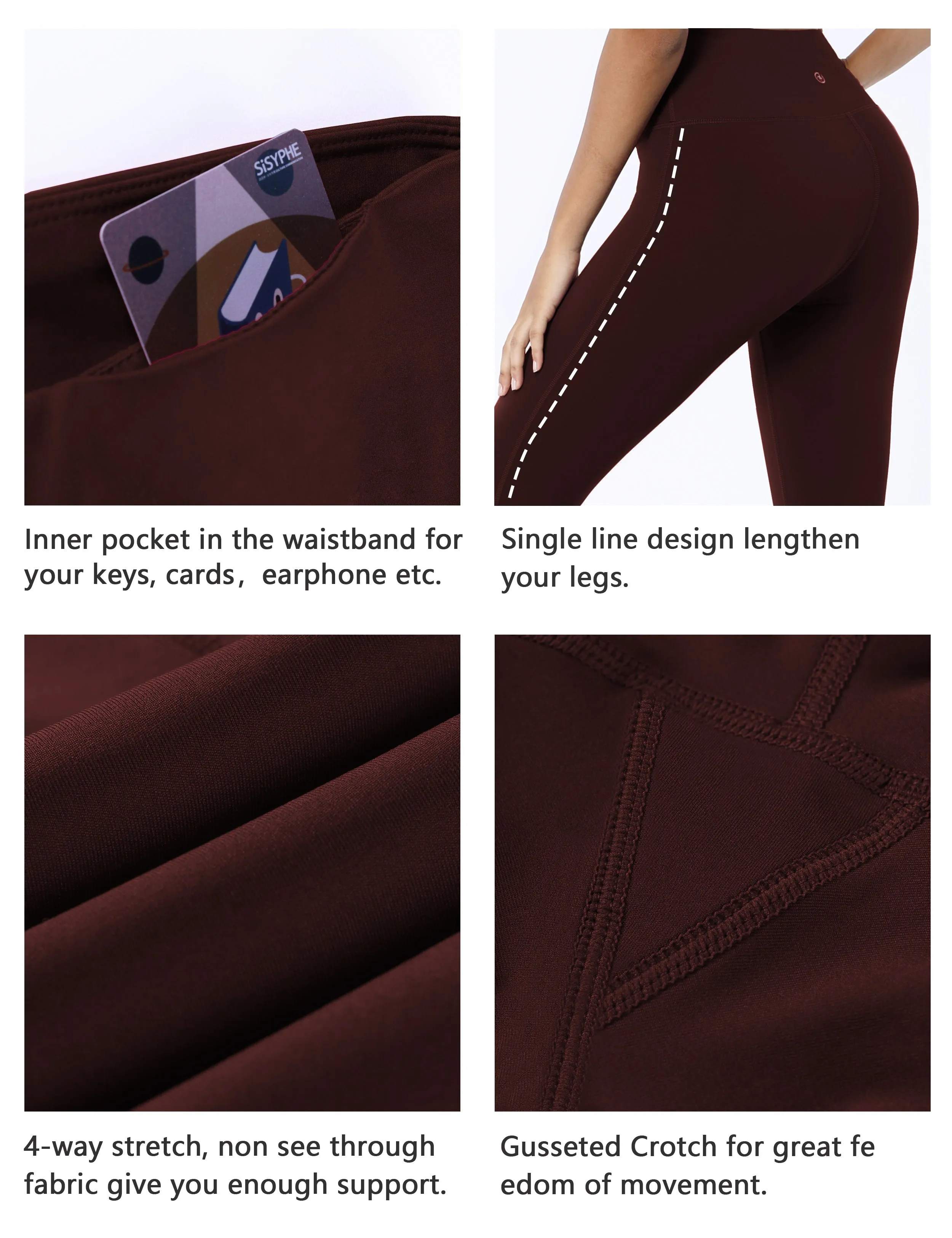 High Waist Side Line Jogging Pants mahoganymaroon_Jogging