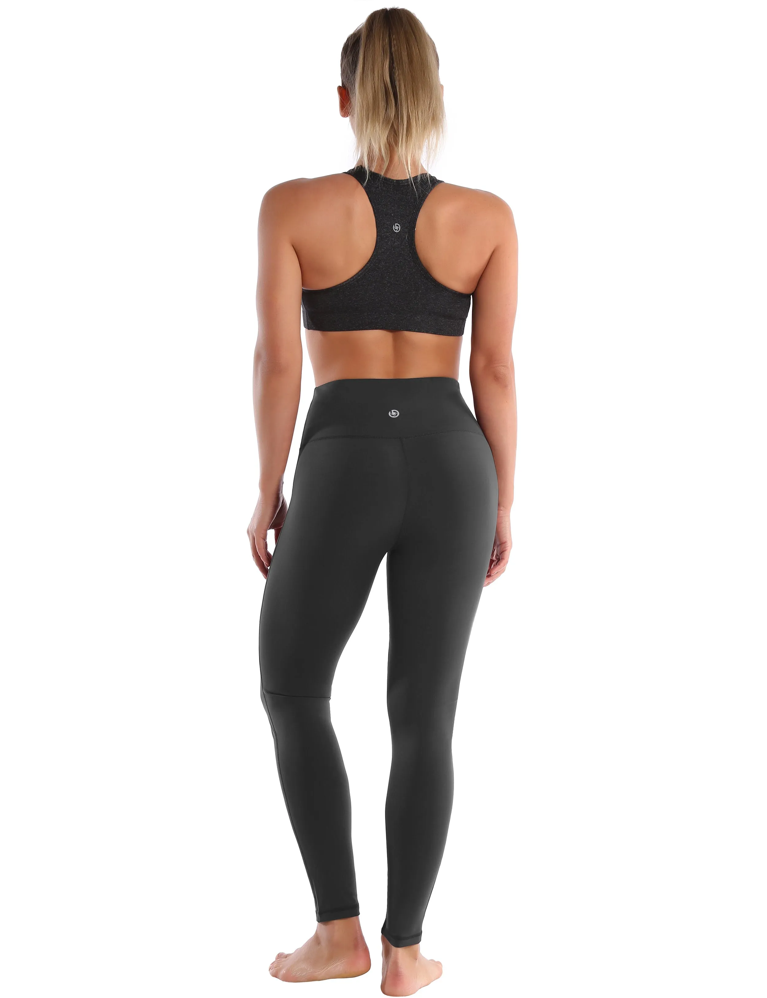 High Waist Side Line Jogging Pants shadowcharcoal_Jogging