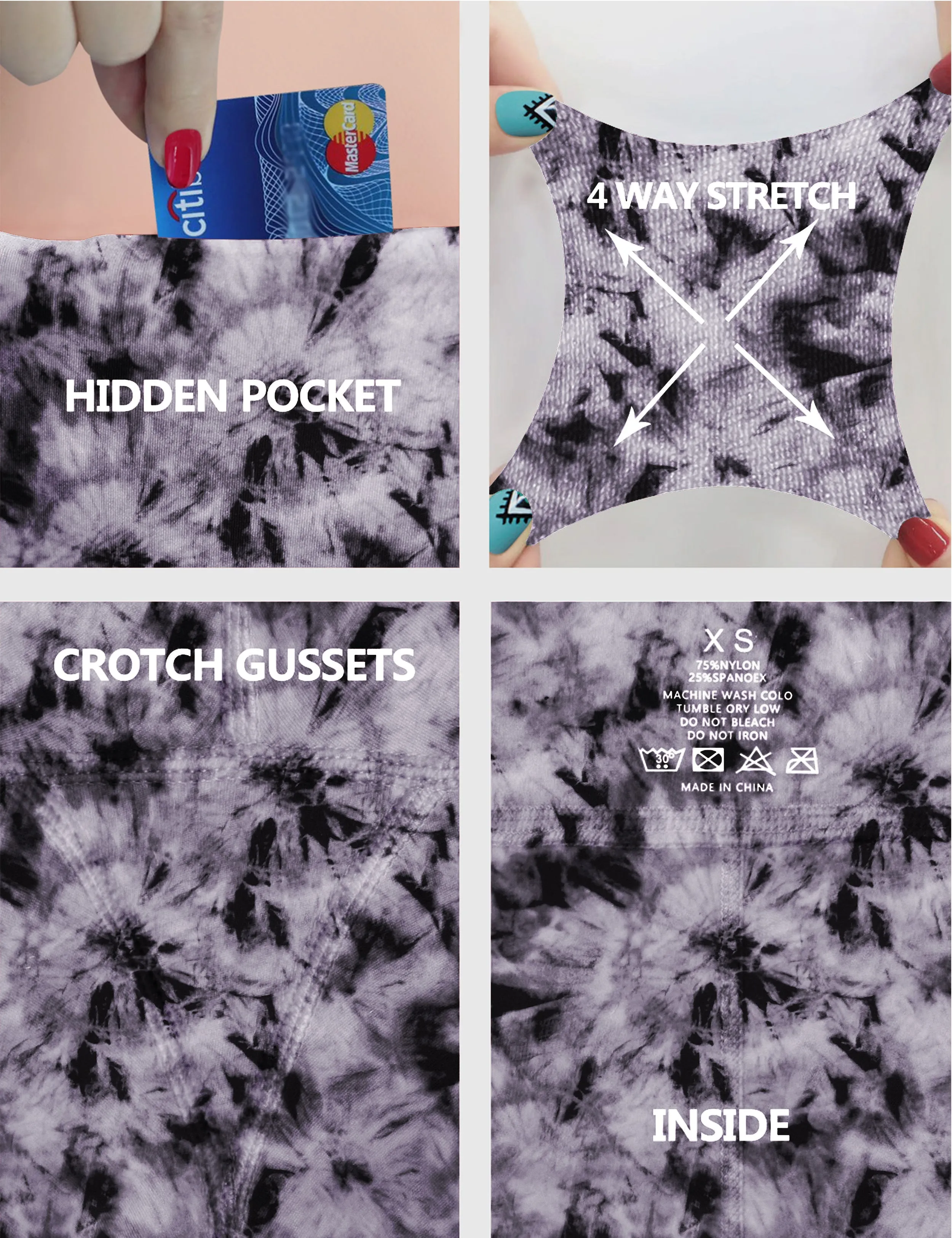 High Waist Side Pockets Biking Pants blackdandelion_Biking
