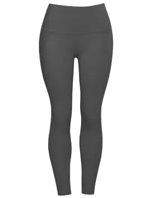 High Waist Side Pockets Biking Pants irongrey_Biking