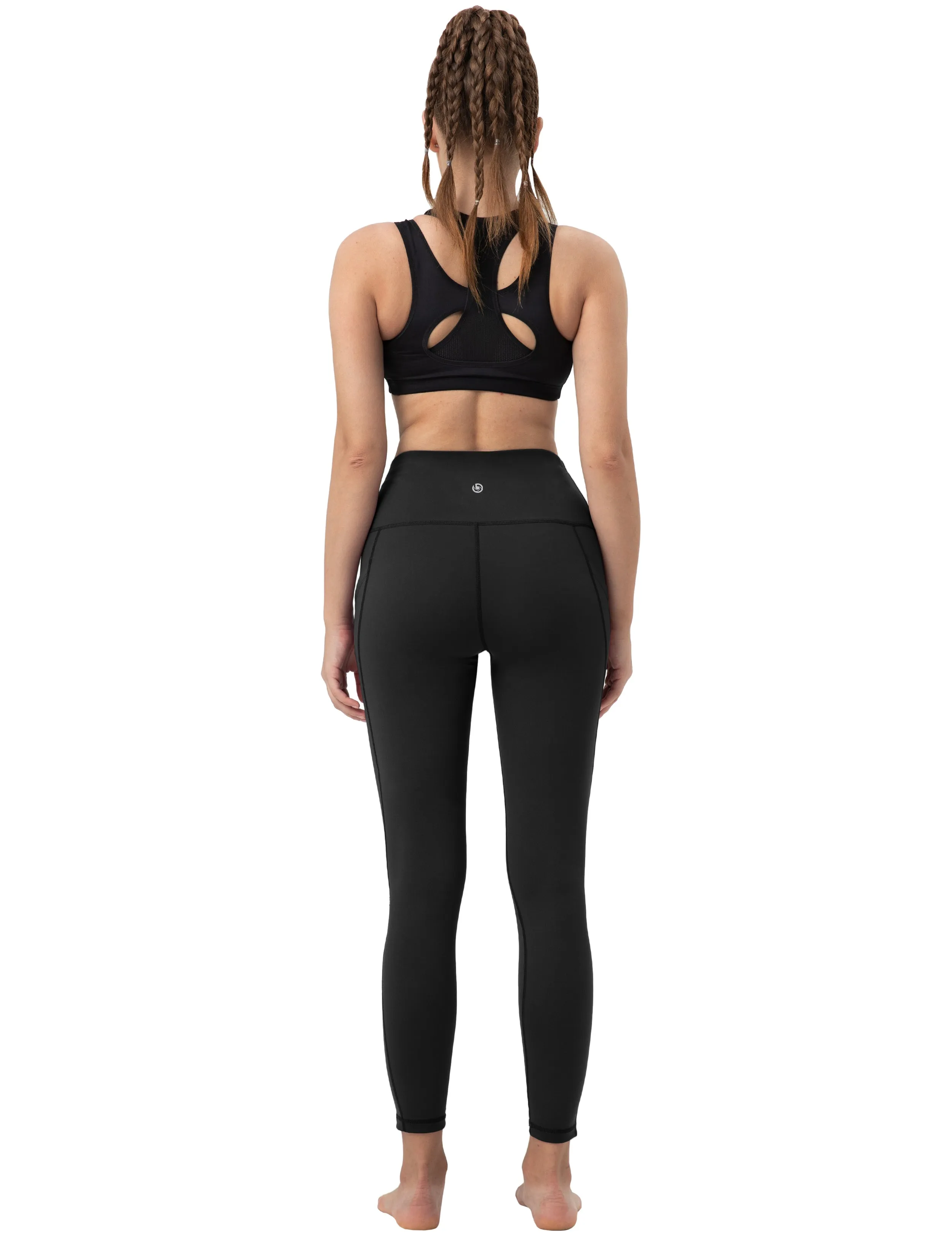High Waist Side Pockets Golf Pants black_Golf
