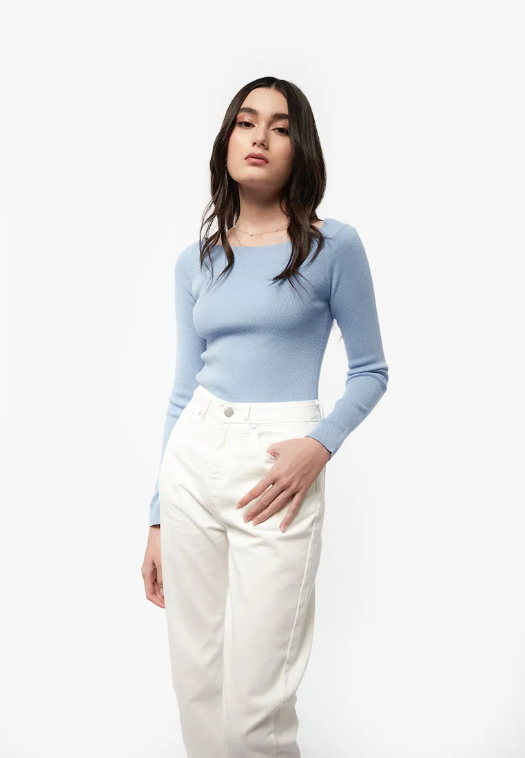 High Waist Tapered Denim Pants