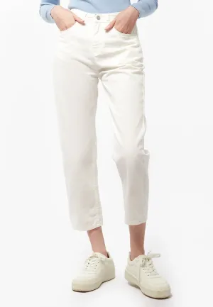 High Waist Tapered Denim Pants