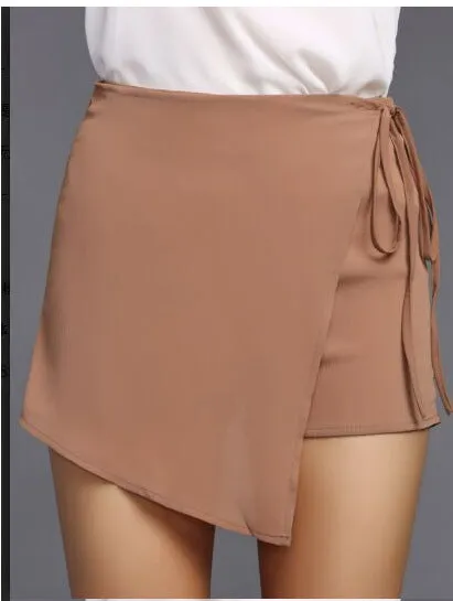 High Waist Wrap Shorts