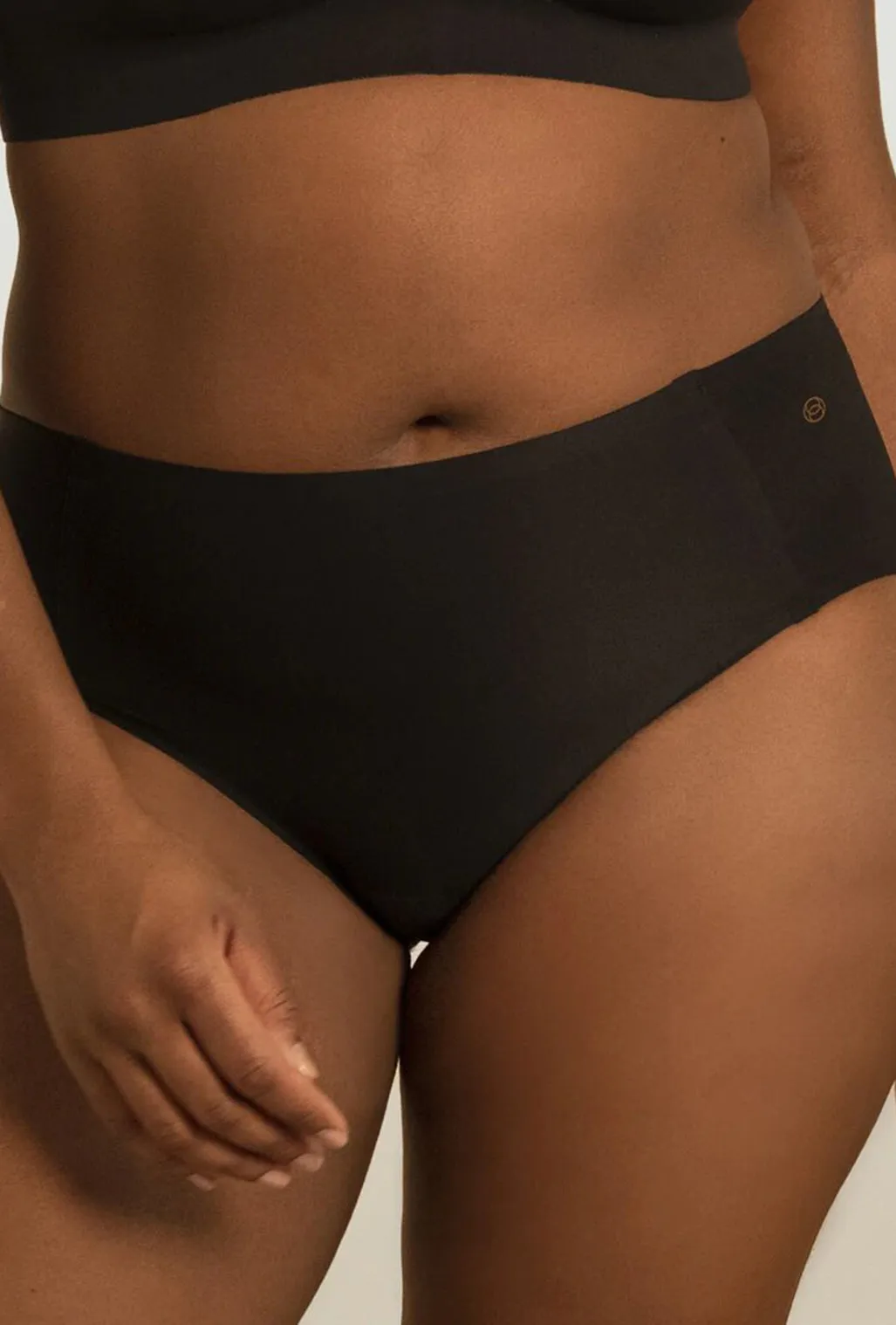 High-Waisted Bikini, Black