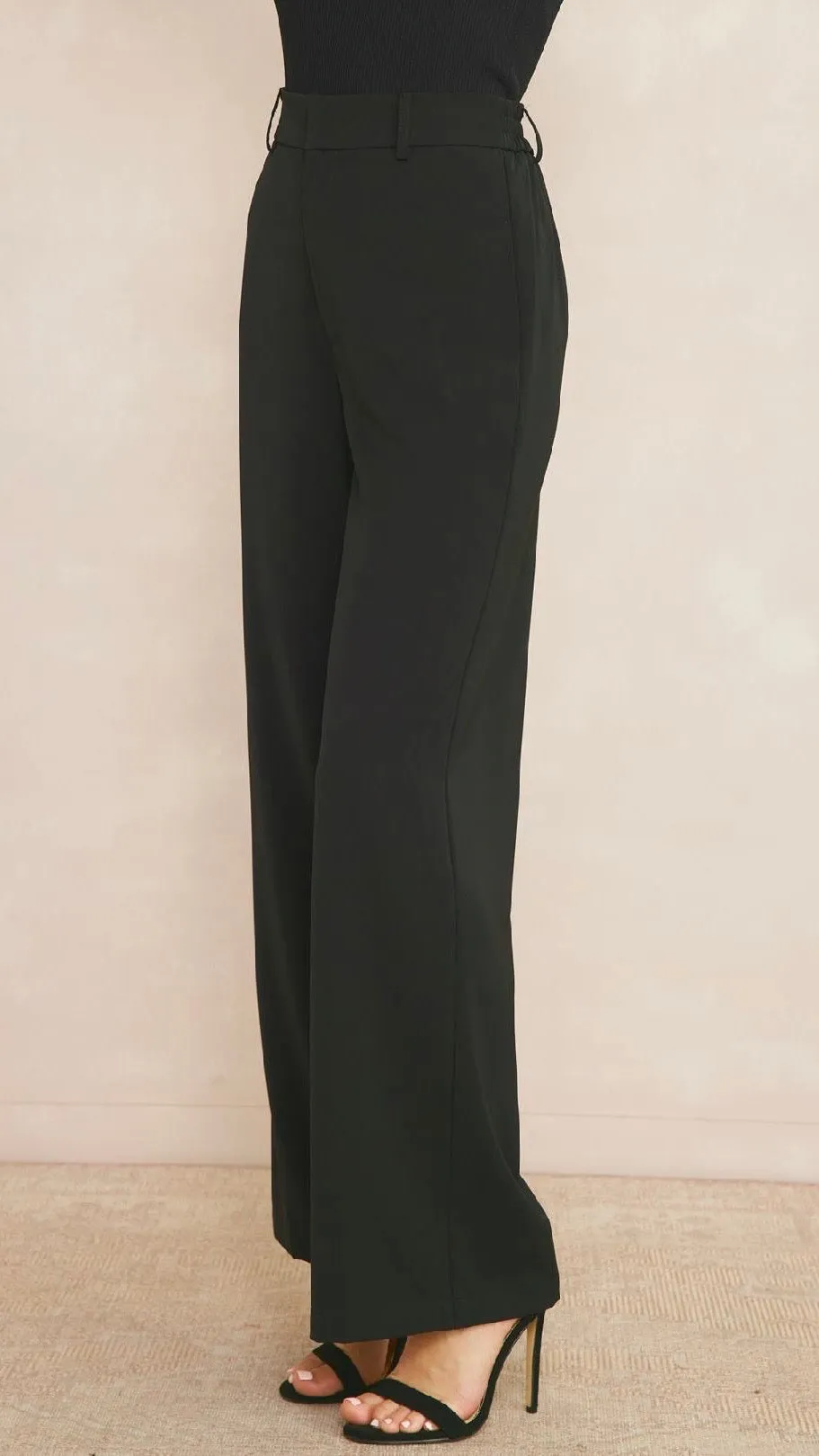 High Waisted City Pant Black