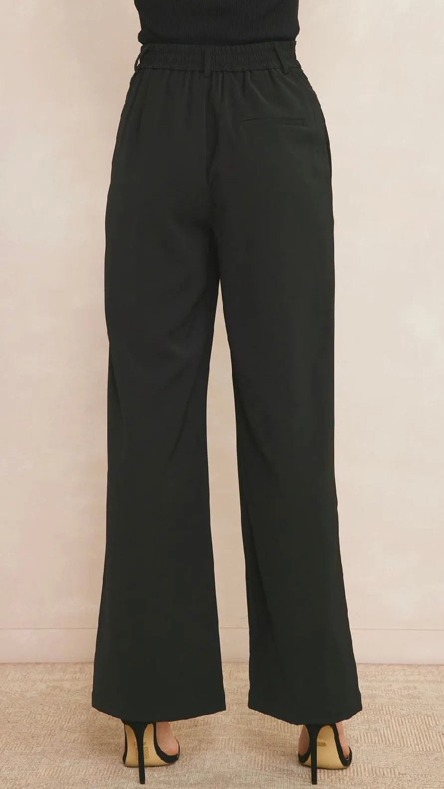 High Waisted City Pant Black