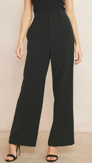 High Waisted City Pant Black