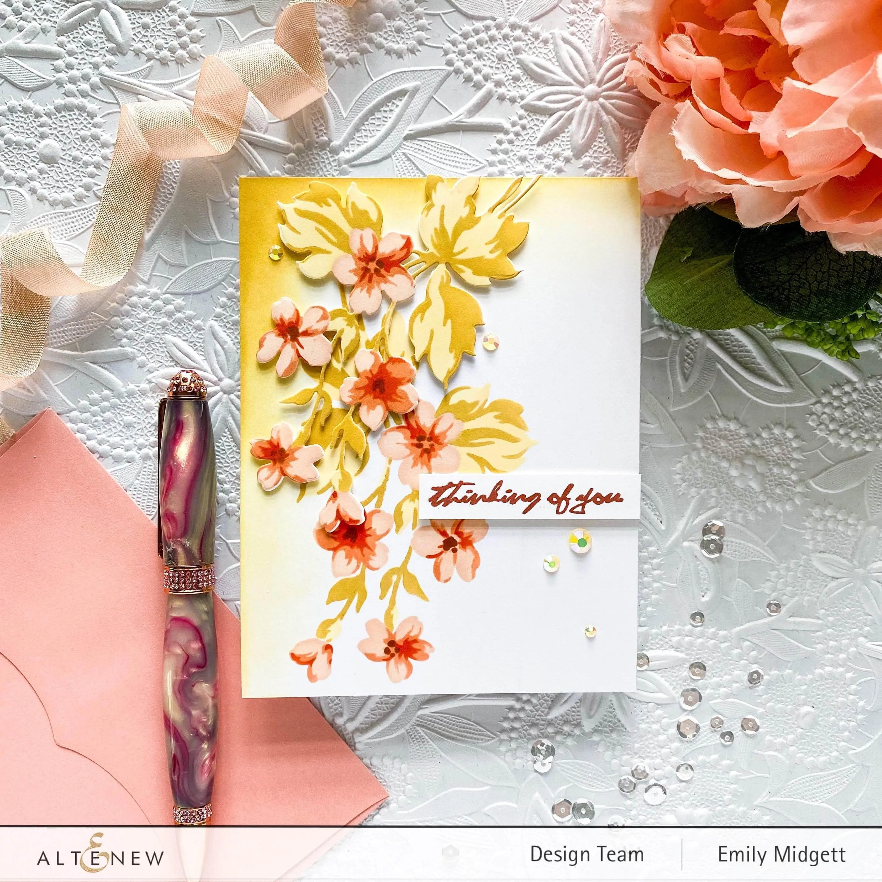 Hill Blossoms Layering Stencil & Die Bundle