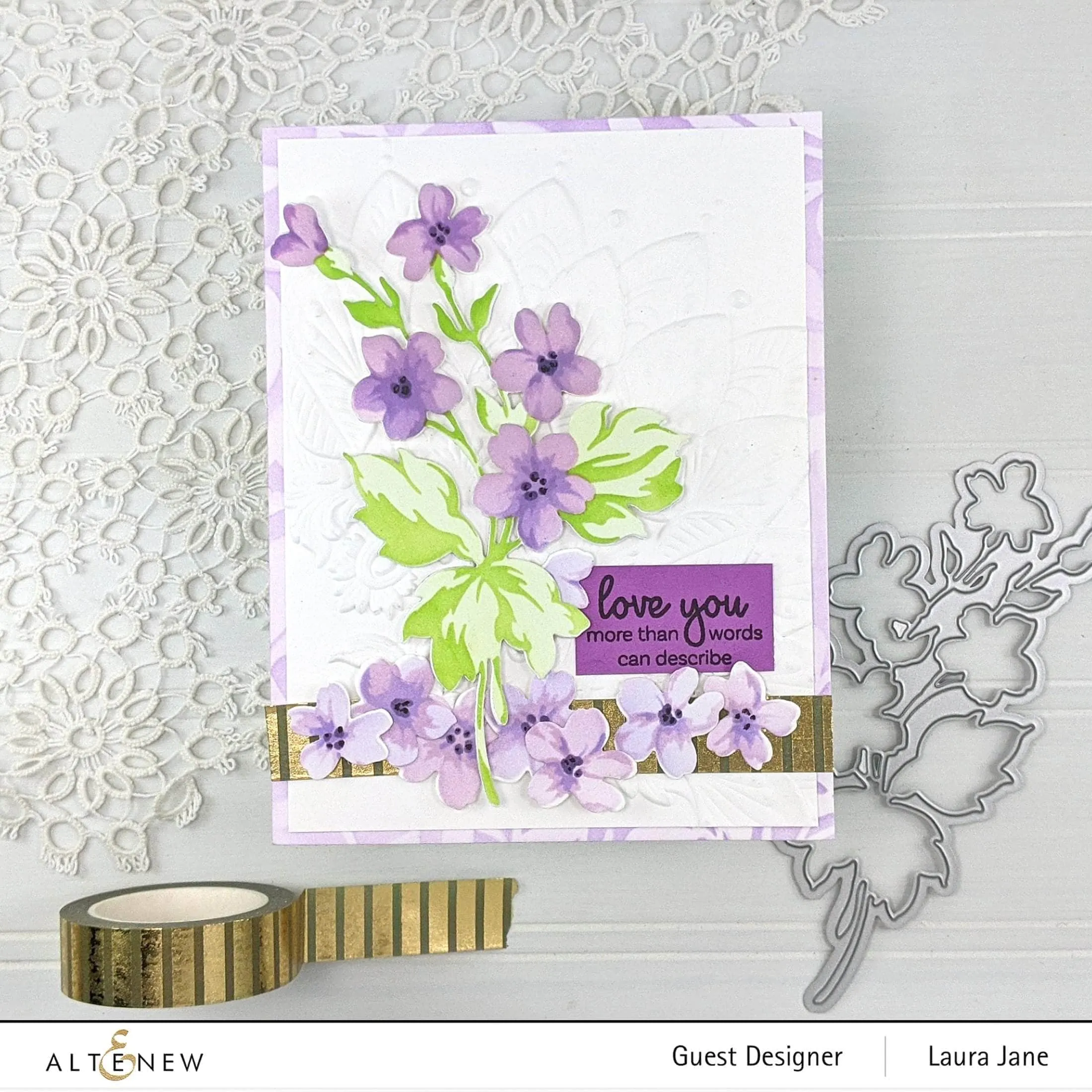 Hill Blossoms Layering Stencil & Die Bundle