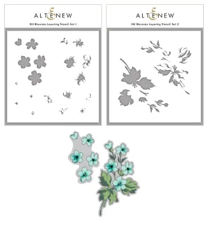 Hill Blossoms Layering Stencil & Die Bundle