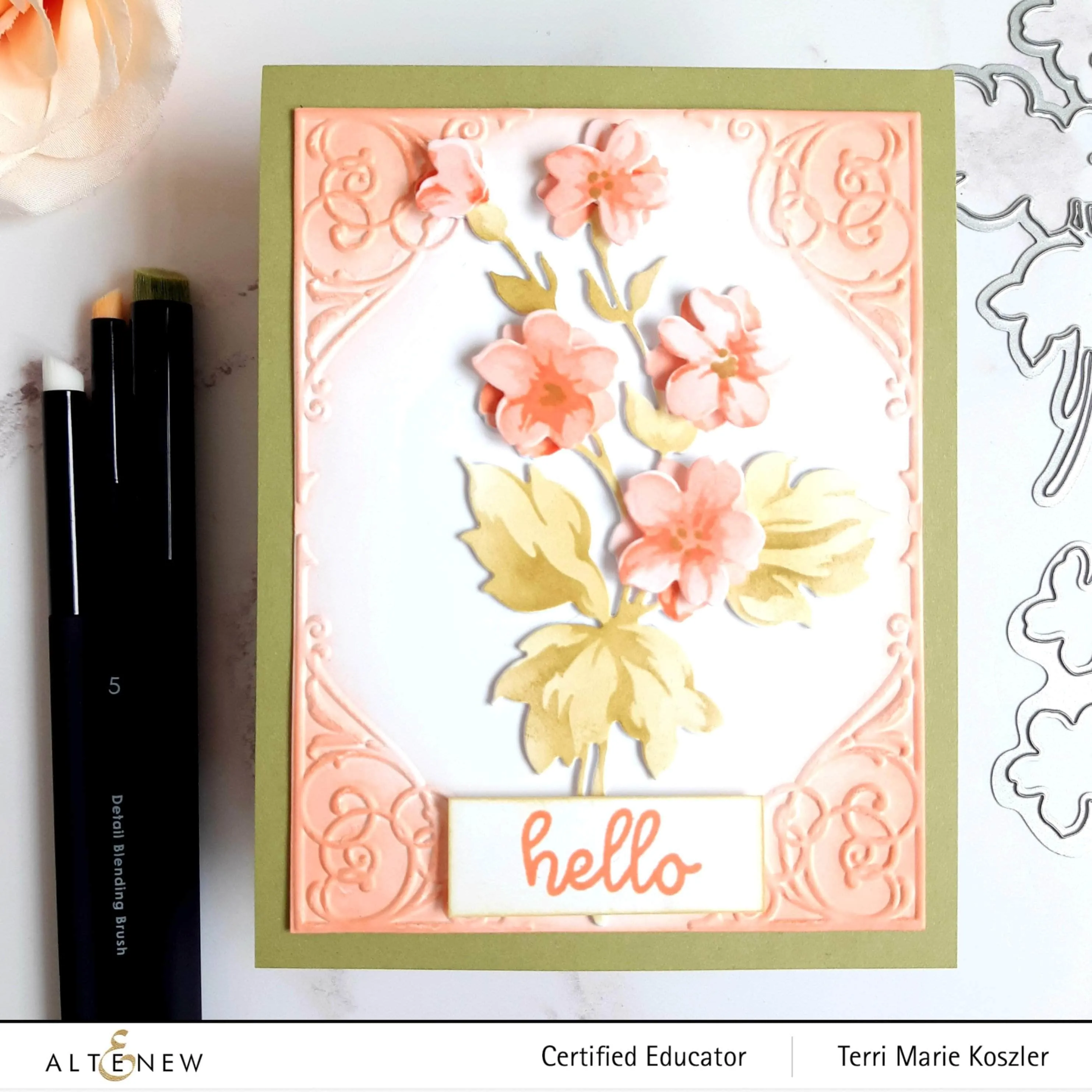 Hill Blossoms Layering Stencil & Die Bundle