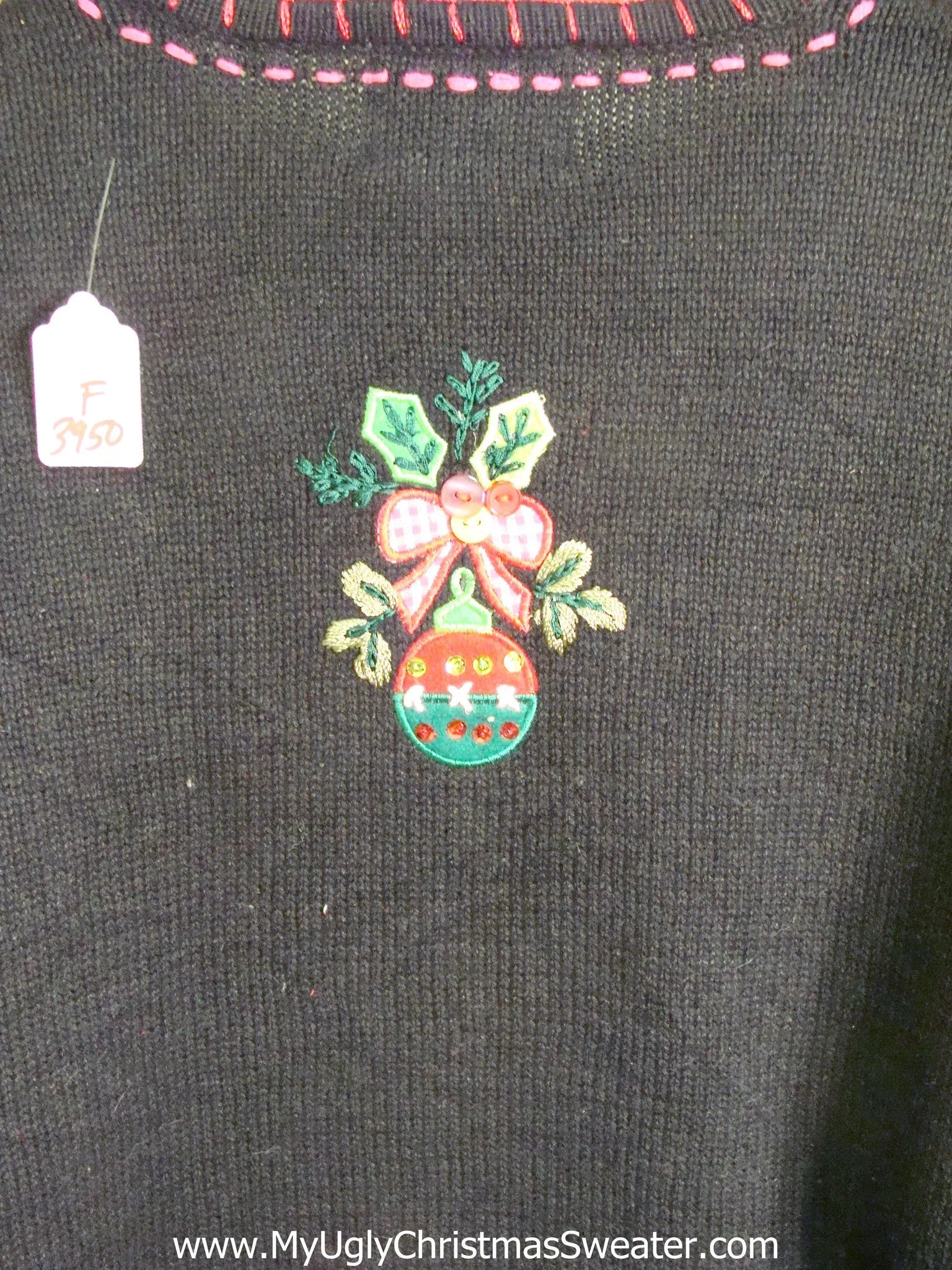 Holiday Sweater with a Collage Tree