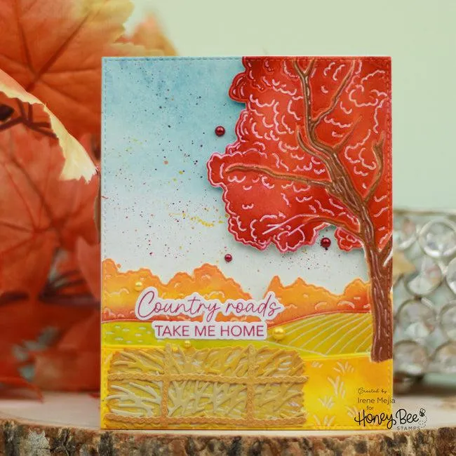 Honey Bee Stamps - Stencils - Farmhouse Fields Layering