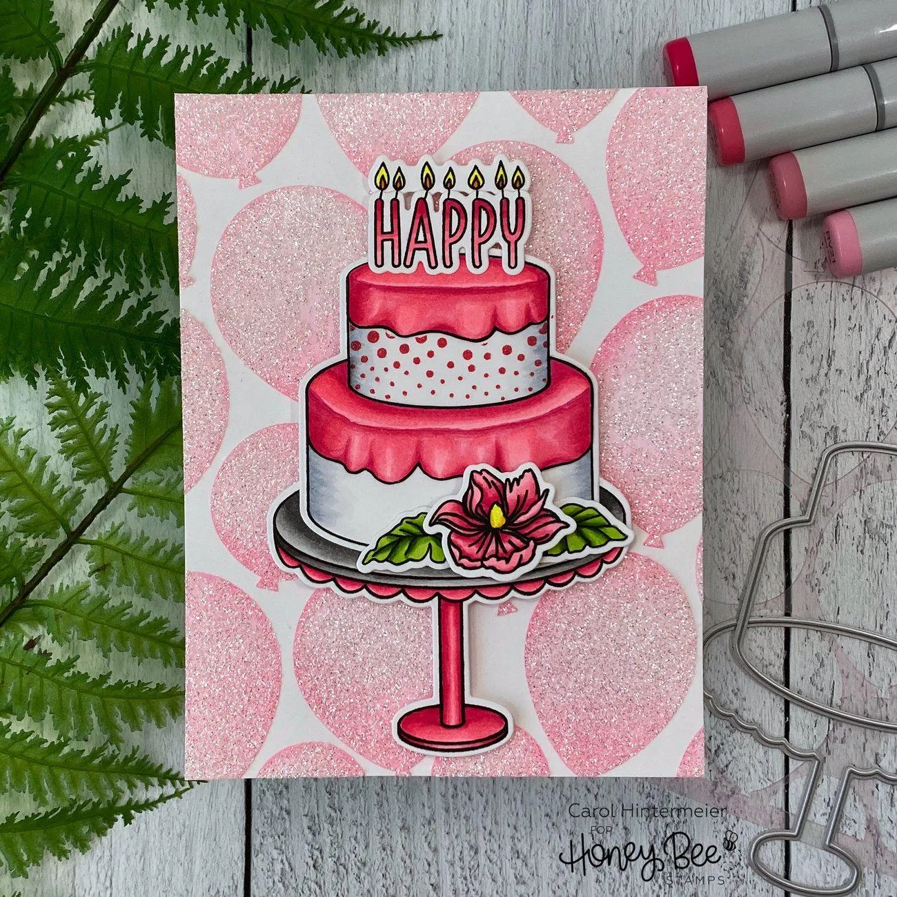 Honey Bee Stamps - Stencils - Layering Balloons