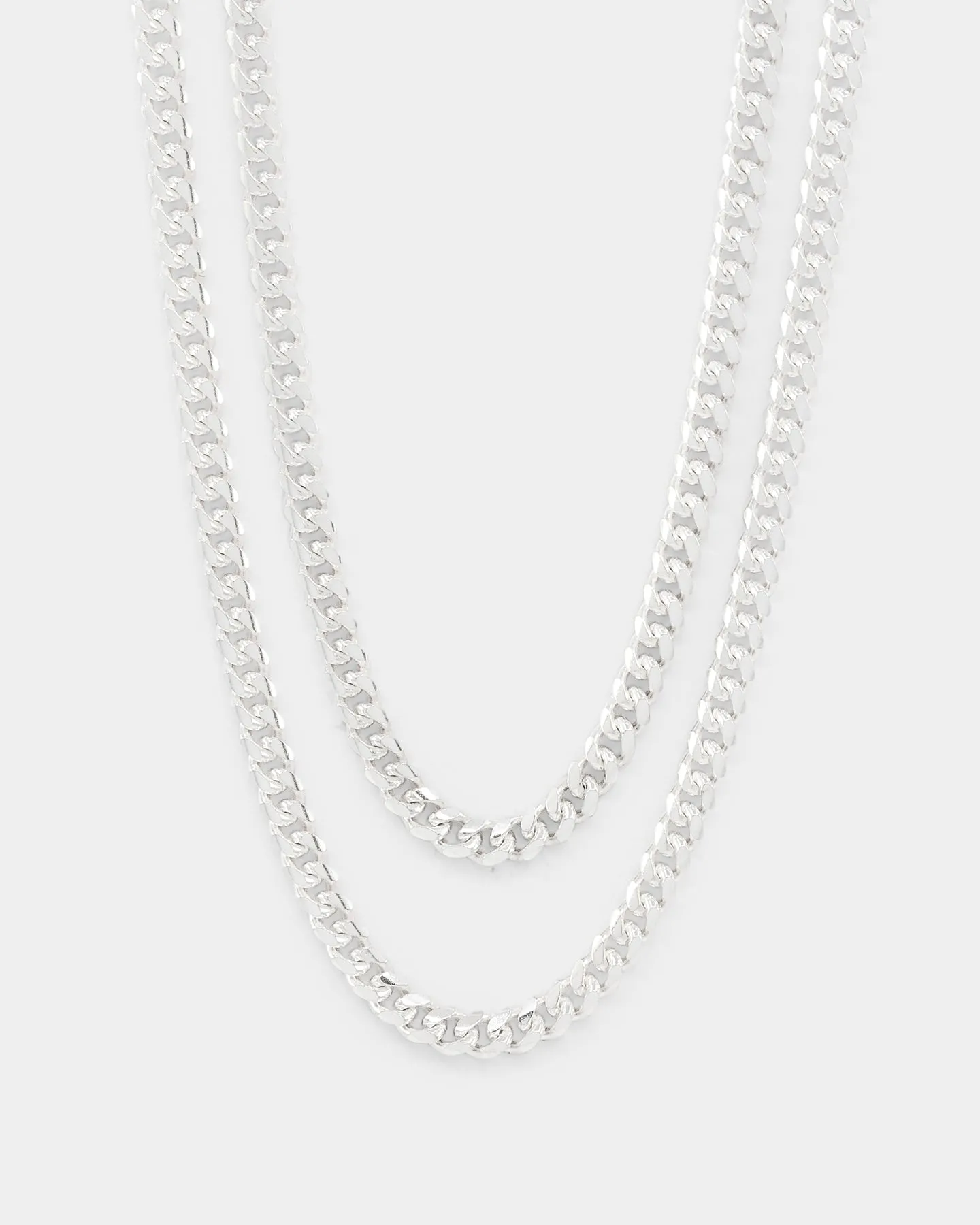 House Of Auric 5mm Cuban Chain Set Sterling Silver
