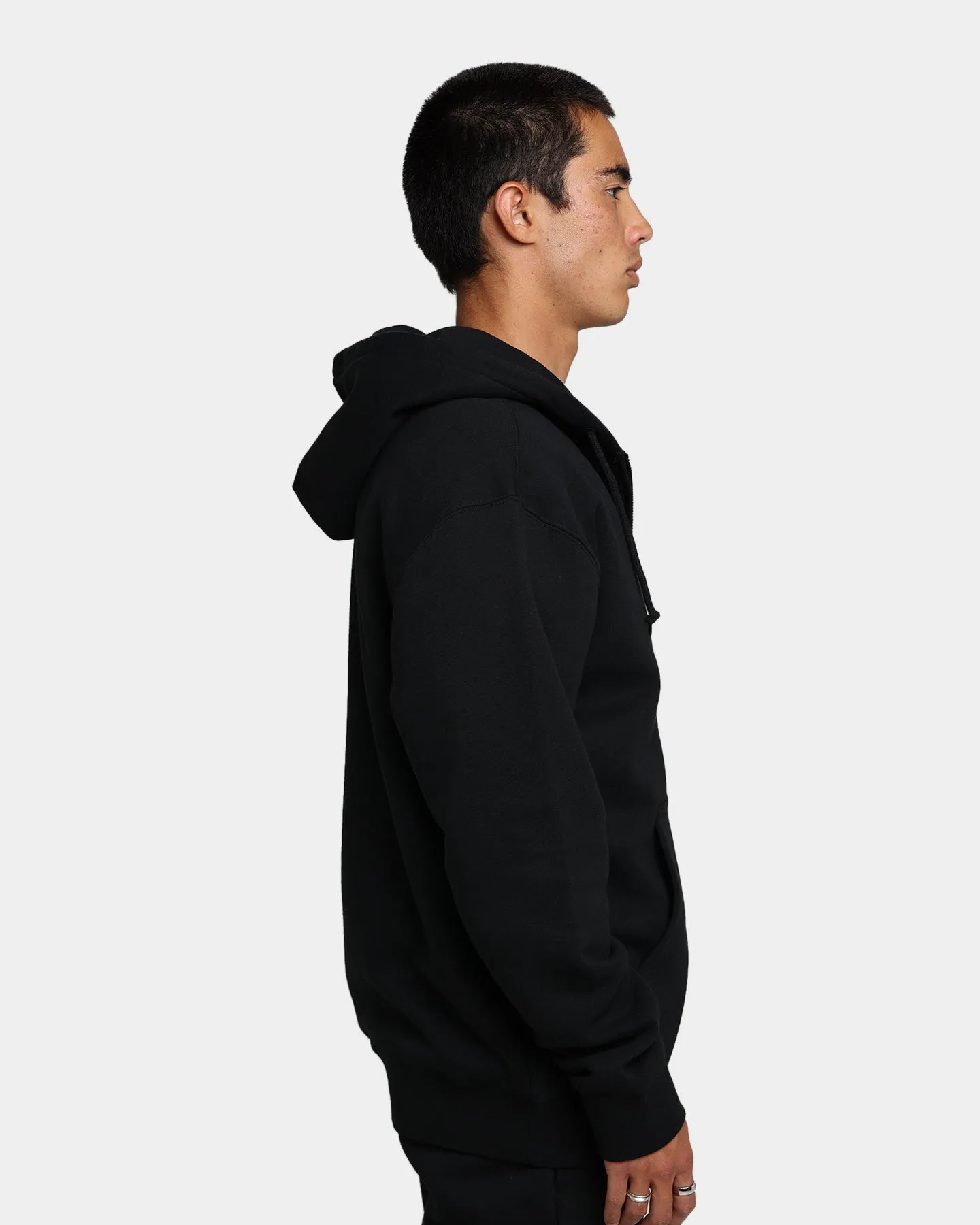 HUF Drop Out Stack Full Zip Hoodie Black
