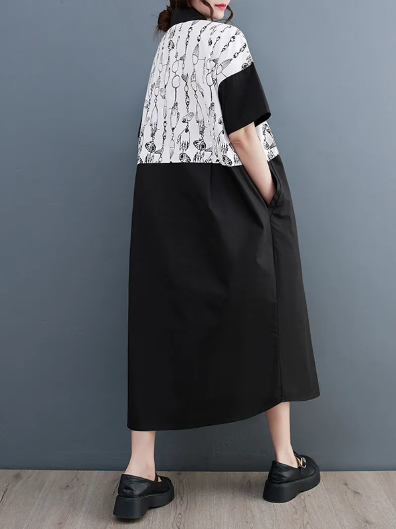 I Wanna Go Mid-Length Shirt Dress