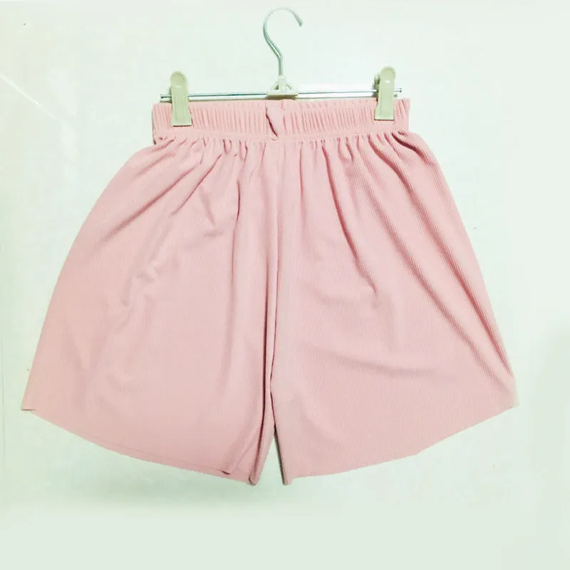 Ice Silk Wide Leg Pants Women High Waist Drape Student Straight Thin Slim Look Pants