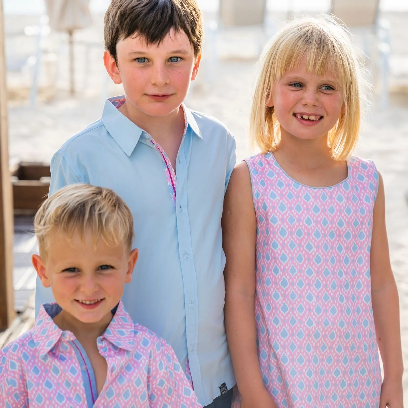 Ikat in Pink Shift Dress