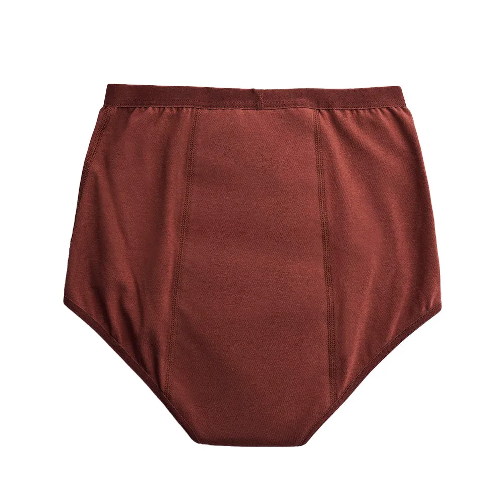 Imse Vimse High Waist Heavy Flow Period Pants - Rusty Bordeaux