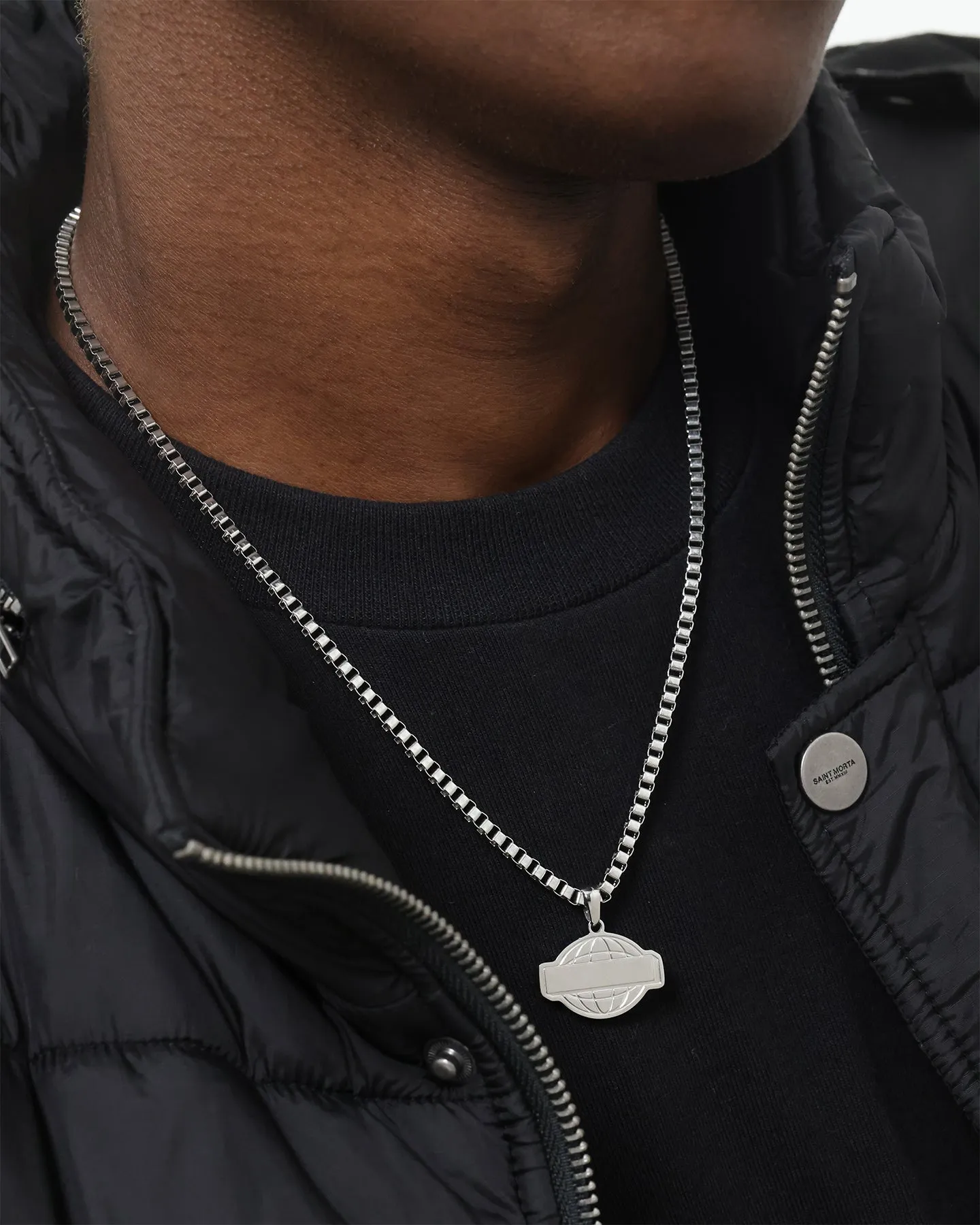 Infra Globo Pendant Necklace Stainless Steel