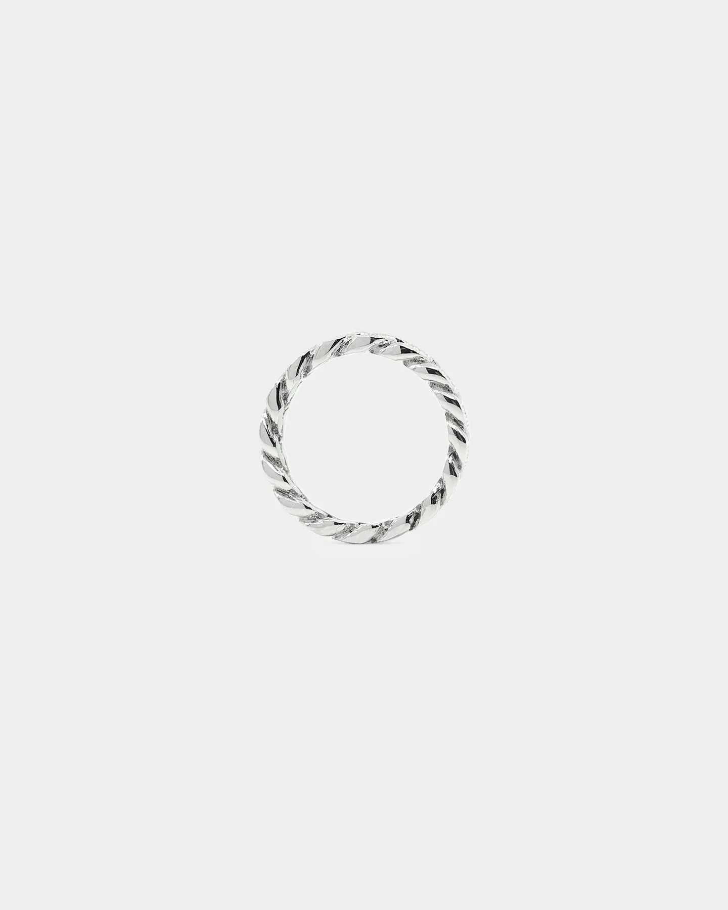 Infra Steel Cut Cuban Ring Stainless Steel