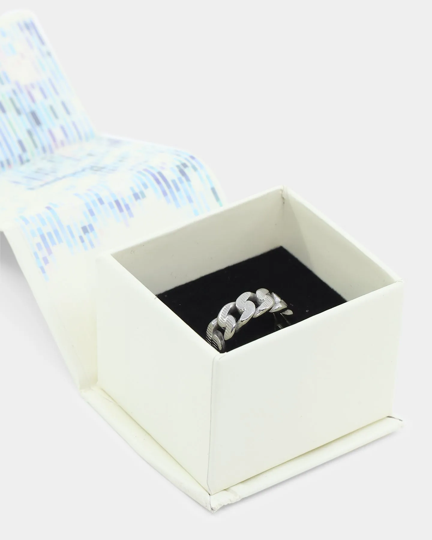 INFRA Uncle Steel Cut Cuban Ring Stainless Steel