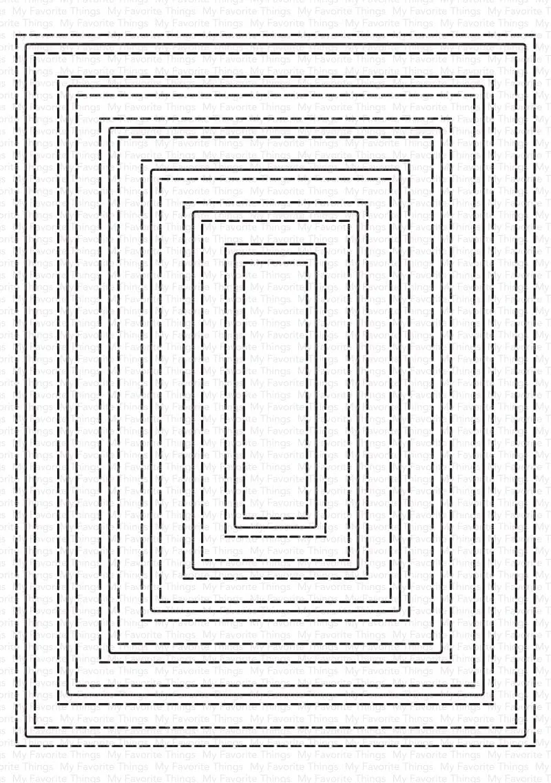 Inside & Out Stitched Rectangle STAX Die-namics