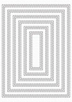 Inside & Out Stitched Rectangle STAX Die-namics