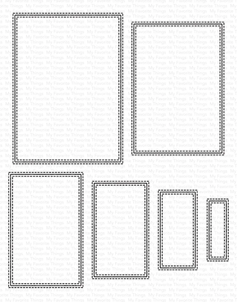 Inside & Out Stitched Rectangle STAX Die-namics
