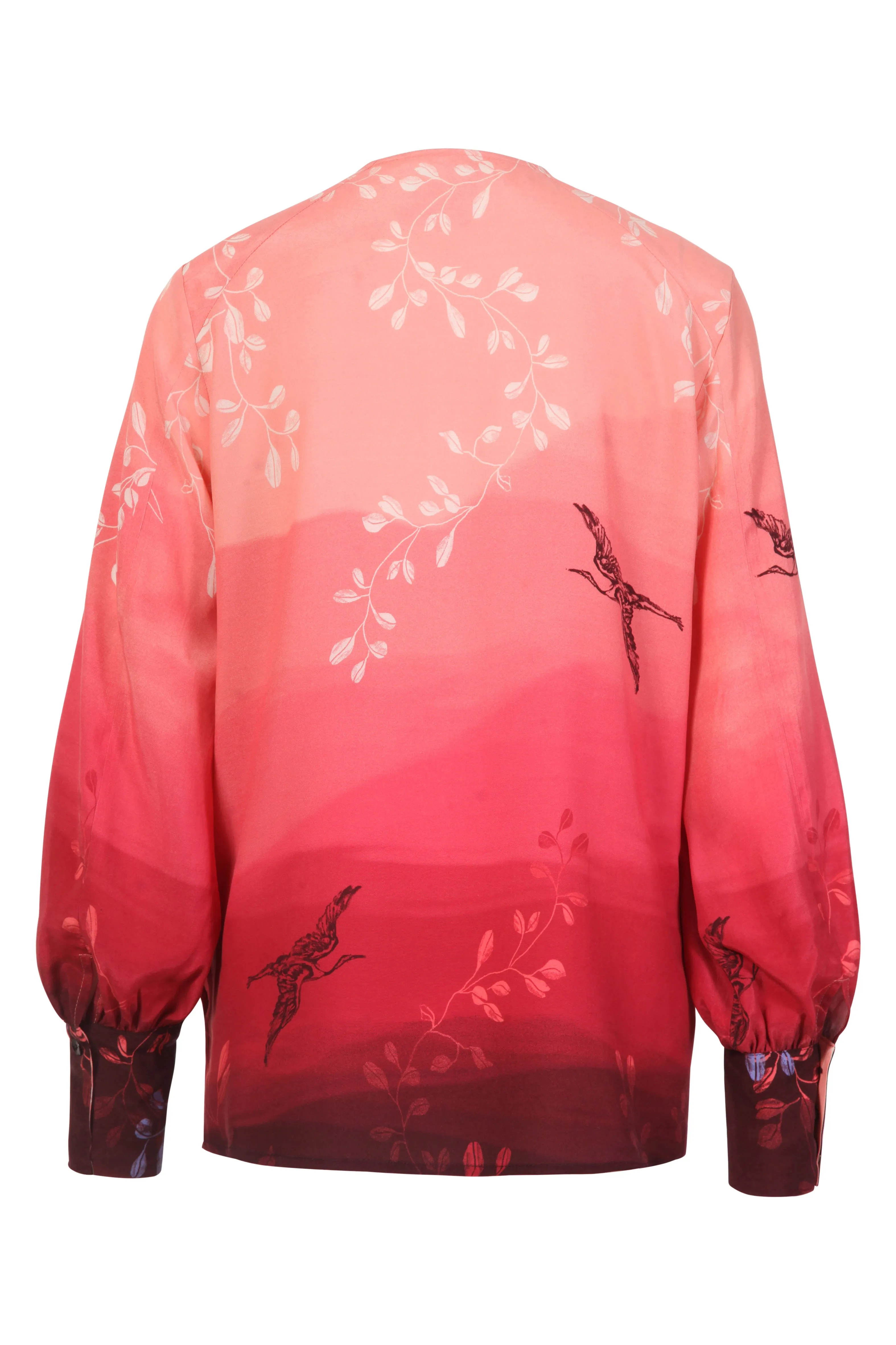 Ivko Indigo Pattern Print Blouse/Top