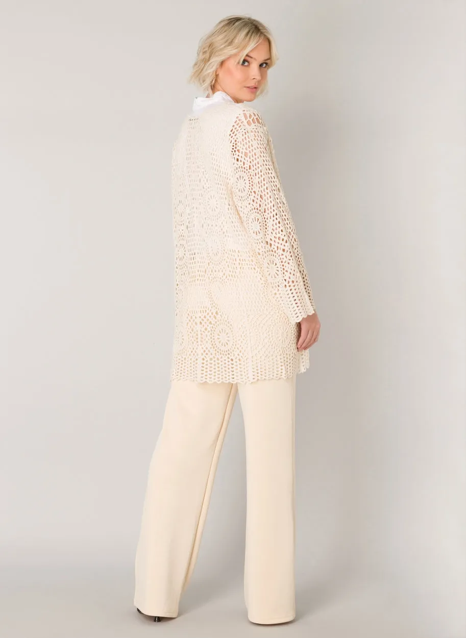 Izzly Knitted Crocheted Cardigan