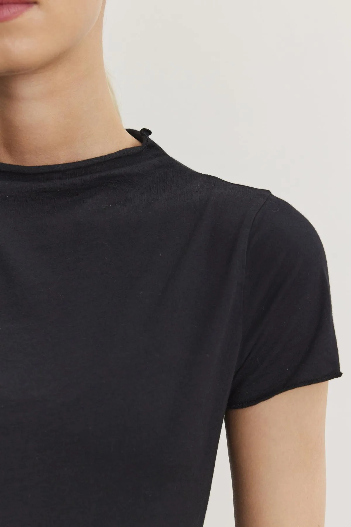 JACKIE MOCK NECK TEE