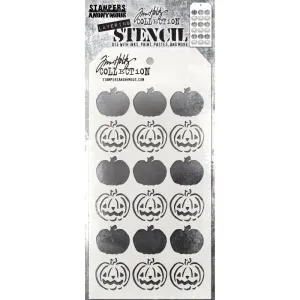 Jacks Layering Stencil {Halloween} | Tim Holtz