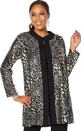 Jacquard Metallic Cardigan